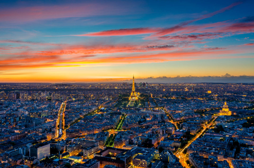 Paris view from Montparnasse Tower