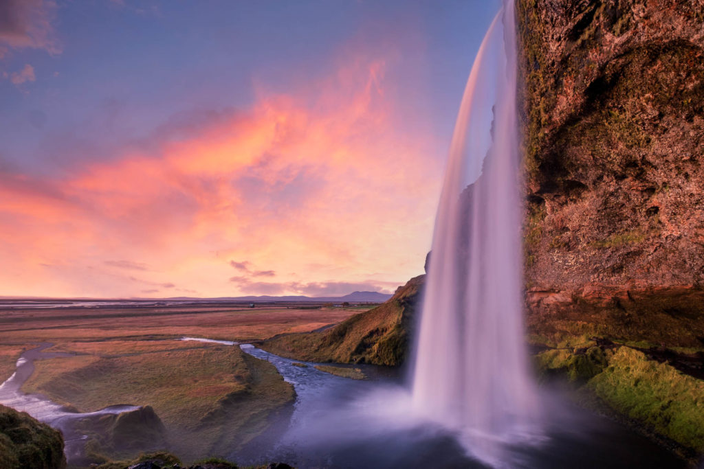 Seljalandsfoss waterfall in Iceland