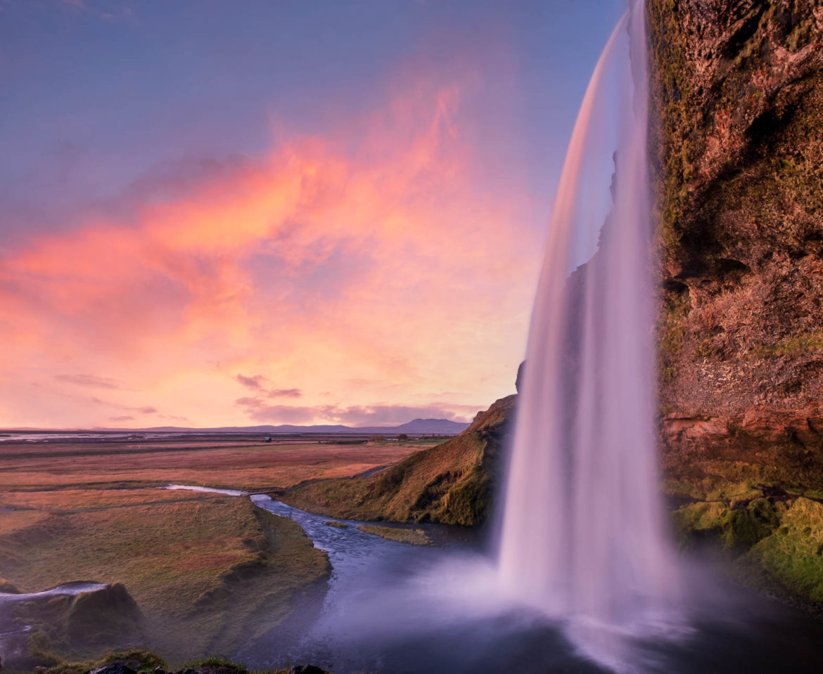 Seljalandsfoss waterfall in Iceland