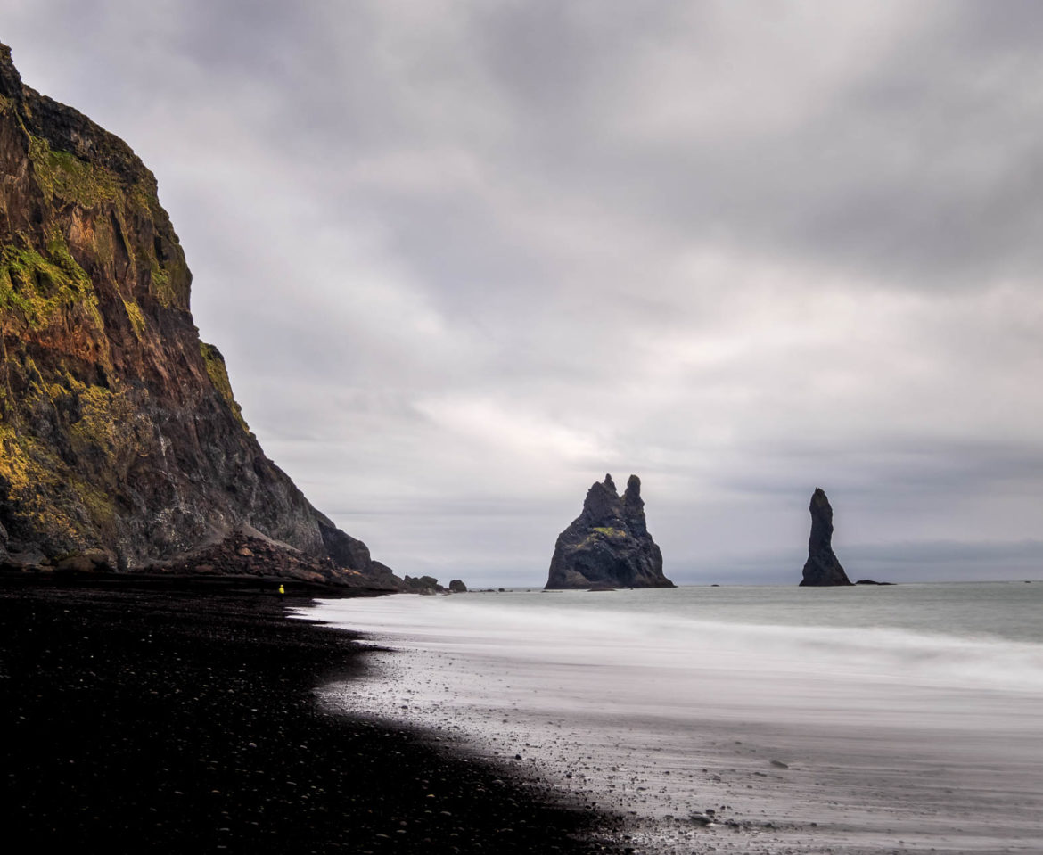 Reynisfjara black sand beach in Iceland