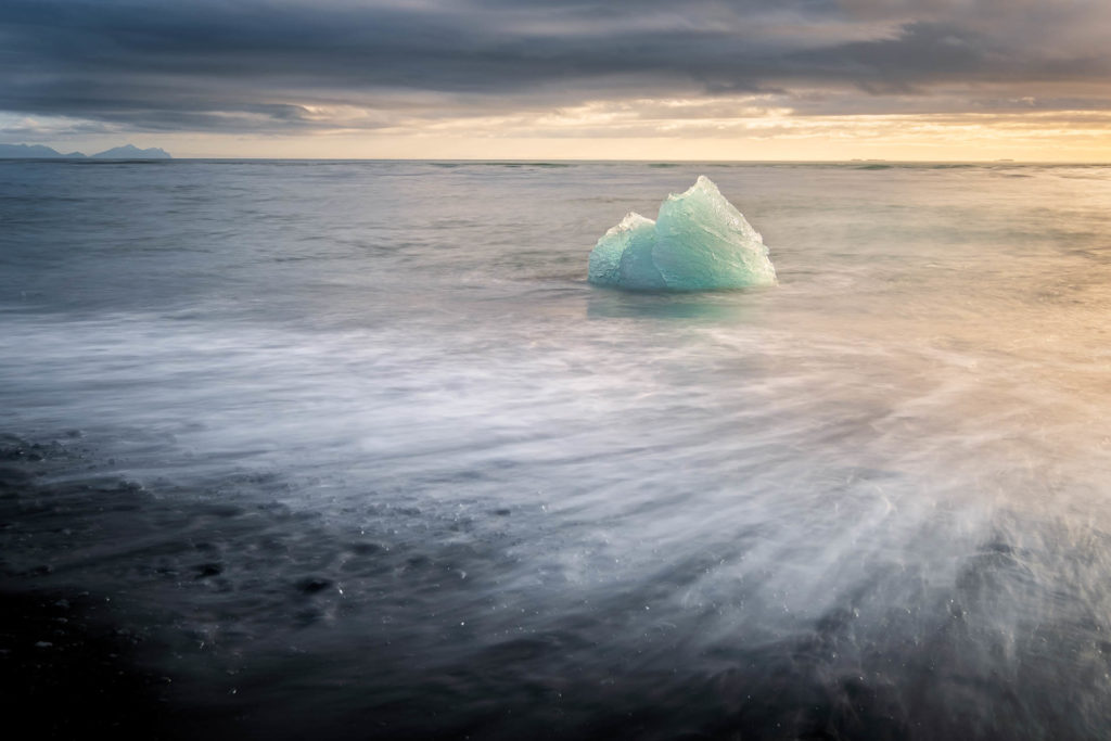 Iceberg in Diamond Beach in Iceland