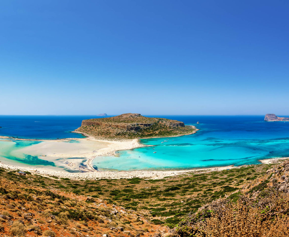 Balos Lagoon in Crete Island in Greece