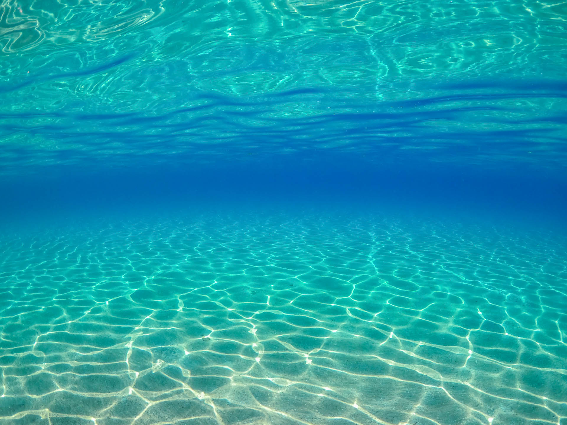 Underwater View of Crystal Clear Waters in Greece