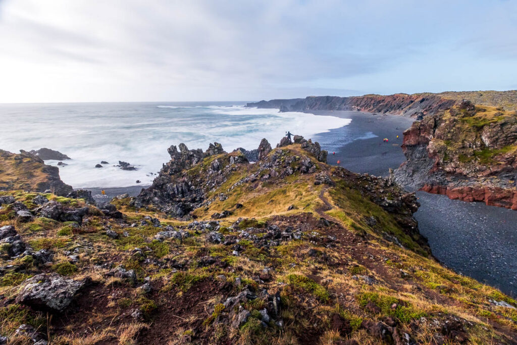 Djupalnssandur beach in Iceland