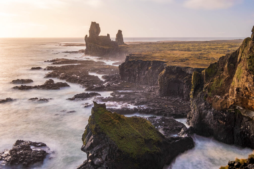 Londrangar basalt cliffs in Iceland